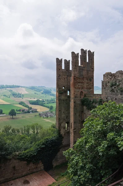 维斯康蒂的城堡。castell'arquato。艾米利亚-罗马涅区。意大利. — 图库照片
