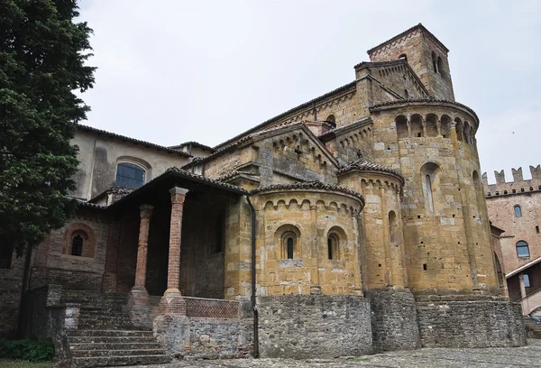 Collegiata 教堂。castell'arquato。艾米利亚-罗马涅区。意大利. — 图库照片