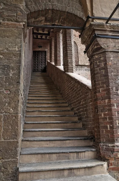 Podestà's Palace. Castell'Arquato. Emilia-Romagna. Italy. — Zdjęcie stockowe