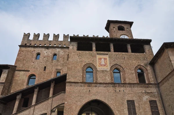 Palacio de los Podestand. Castell 'Arquato. Emilia-Romaña. Italia . — Foto de Stock