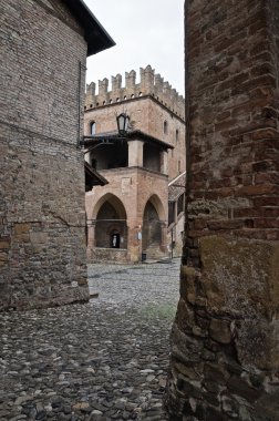 alleyway. castell'arquato. Emilia-Romagna. İtalya.