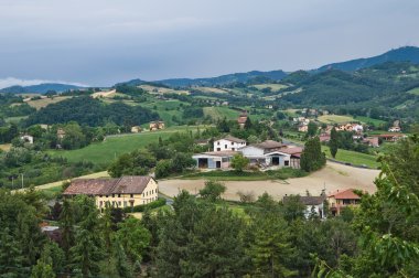 Panoramic view of Emilia-Romagna. Italy. clipart