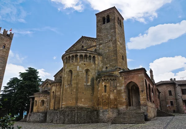 Iglesia Colegiata. Castell 'Arquato. Emilia-Romaña. Italia . — Foto de Stock
