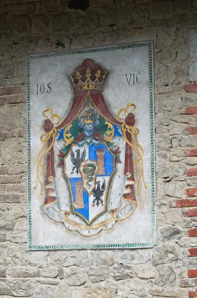 Coat of arms. Grazzano Visconti. Emilia-Romagna. Italy. — Stock Photo, Image