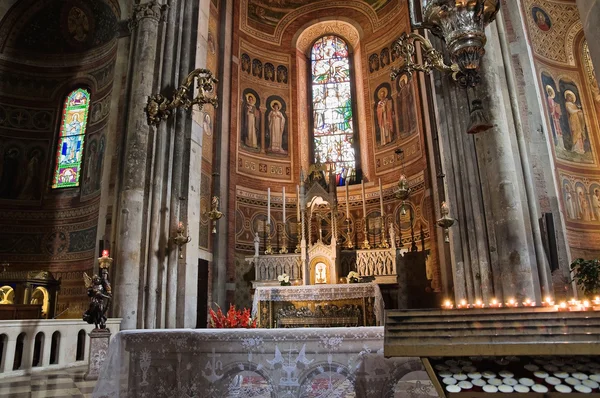 Interior Cathedral. Piacenza. Emilia-Romagna. Italy. — Stock Photo, Image