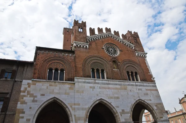 Town hall. Piacenza. Emilia-Romagna. Italy. — Stock Photo, Image