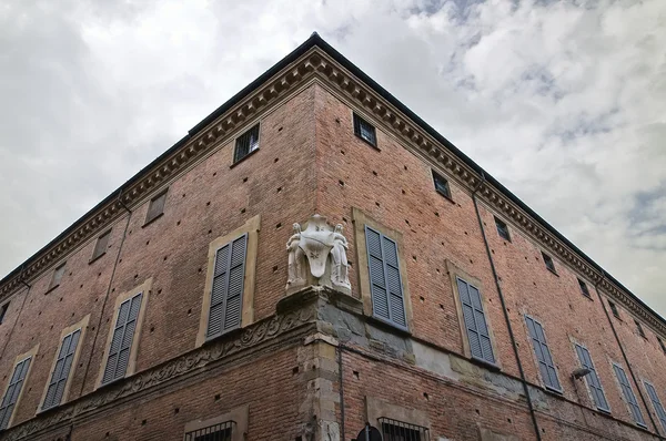 Palác morigi College. Piacenza. Emilia-Romagna. Itálie. — Stock fotografie