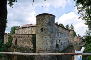 lisignano Kalesi. Emilia-Romagna. İtalya.