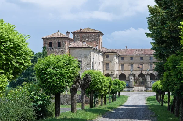 Hrad agazzano. Emilia-Romagna. Itálie. — Stock fotografie