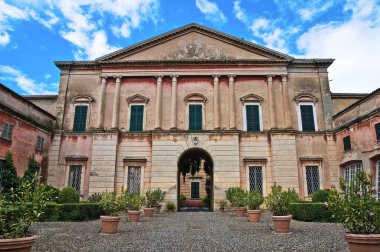 Villa anguissola-scotti. Delft. Emilia-Romagna. İtalya.