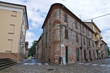 alleyway. Delft. Emilia-Romagna. İtalya.