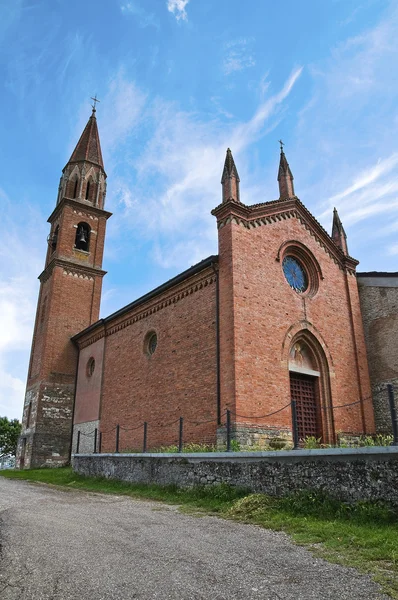St. Lorenzo Church. Veano. Emilia-Romagna. Italy. — Stock Photo, Image