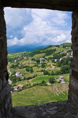 bardi, Castle. Emilia-Romagna. İtalya.