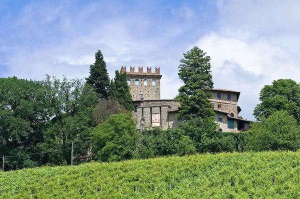 Slottet av montechiaro. Rivergaro. Emilia-Romagna. Italien. — Stockfoto