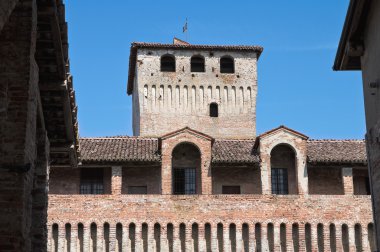 roccabianca Kalesi. Emilia-Romagna. İtalya.