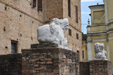 meli lupi soragna Kalesi. Emilia-Romagna. İtalya.