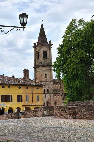 A santa croce-templomra. Fontanellato. Emilia-Romagna. Olaszország. — Stock Fotó