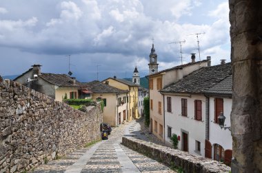 panoramik compiano. Emilia-Romagna. İtalya.