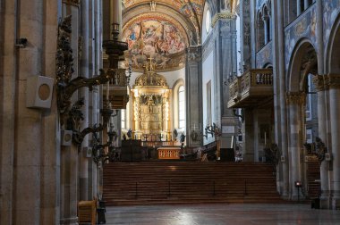 iç katedral. Parma. Emilia-Romagna. İtalya.