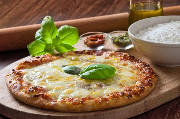 Homemade pizza. — Stock Photo, Image