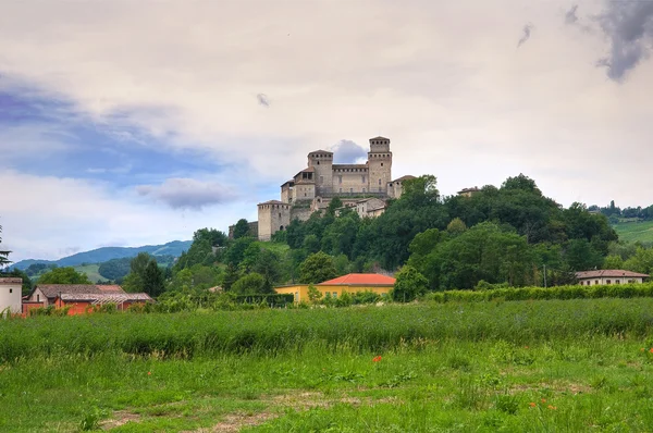 Hrad torrechiara. Emilia-Romagna. Itálie. — Stock fotografie