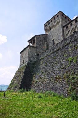 torrechiara Kalesi. Emilia-Romagna. İtalya.