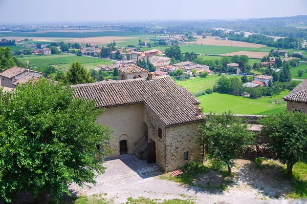 Slottet av torrechiara. Emilia-Romagna. Italien. — Stockfoto