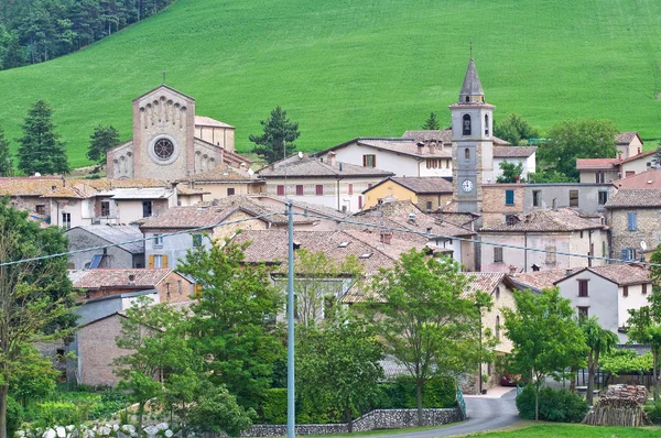 Panoramablick auf Pellegrino Parmense. Emilia-Romagna. Italien. — Stockfoto