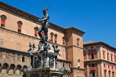 Fountain of Neptune. Bologna. Emilia-Romagna. Italy. clipart