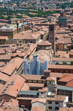 bologna panoramik manzaralı. Emilia-Romagna. İtalya.