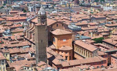 bologna panoramik manzaralı. Emilia-Romagna. İtalya.