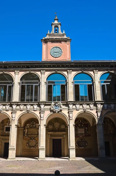 볼로냐의 archiginnasio입니다. 에밀리 아 로마 냐입니다. 이탈리아. — 스톡 사진