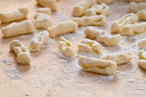 Homemade cavatelli pasta. — Stock Photo, Image