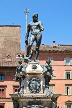 Neptün Çeşmesi. Bologna. Emilia-Romagna. İtalya.