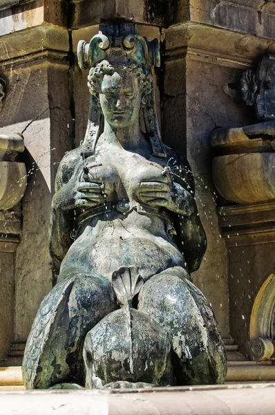 Fountain av Neptunus. Bologna. Emilia-Romagna. Italien. — Stockfoto