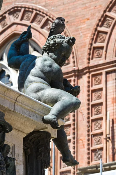 Neptunbrunnen. Bologna. Emilia-Romagna. Italien. — Stockfoto
