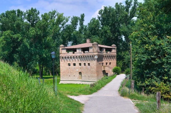 Крепость Рокка Стеллата. Bondeno. Эмилия-Романья. Италия . — стоковое фото