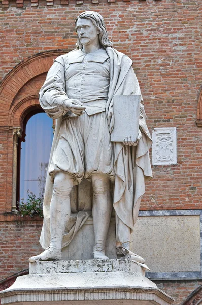 Estátua Guercino. Cento. Emilia-Romagna. Itália . — Fotografia de Stock