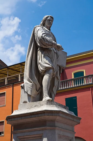 Guercino Statue. Cento. Emilia-Romagna. Italy. — Stock Photo, Image