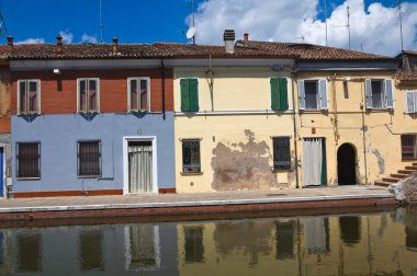 comacchio görünümü. Emilia-Romagna. İtalya.