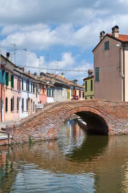 sisti Köprüsü. Comacchio. Emilia-Romagna. İtalya.