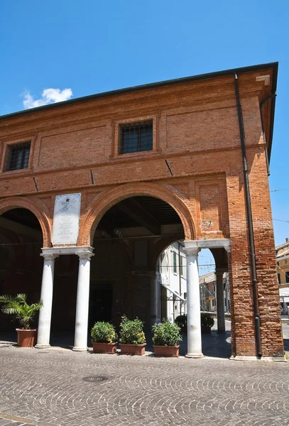 Getreidehändler-Loggia. comacchio. Emilia-Romagna. Italien. — Stockfoto