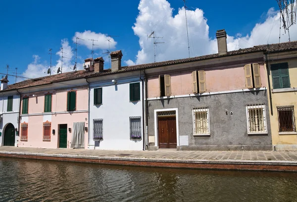 Comacchio görünümü. Emilia-Romagna. İtalya. — Stok fotoğraf