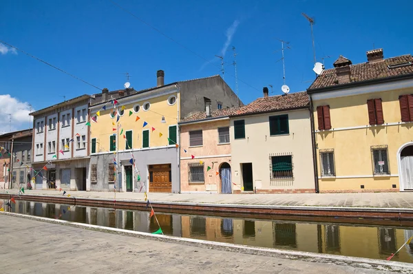 Ansicht von comacchio. Emilia-Romagna. Italien. — Stockfoto