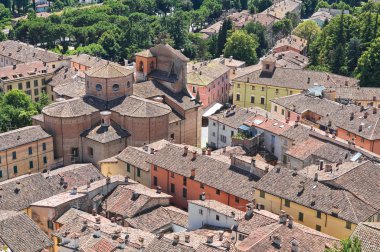 Panoramic view of Brisighella. Emilia-Romagna. Italy. clipart