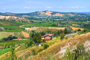 Panoramic view of Emilia-Romagna. Italy. clipart