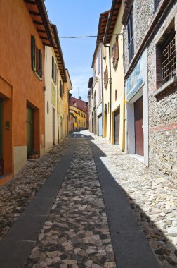 Alleyway. Dozza. Emilia-Romagna. Italy. clipart