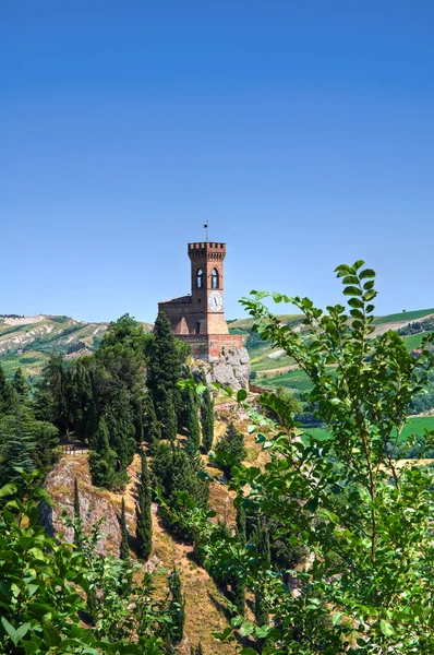 Wieża zegarowa. Brisighella. Emilia-Romania. Włochy. — Zdjęcie stockowe
