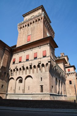 estense Kalesi. Ferrara. Emilia-Romagna. İtalya.