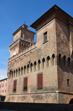 estense Kalesi. Ferrara. Emilia-Romagna. İtalya.